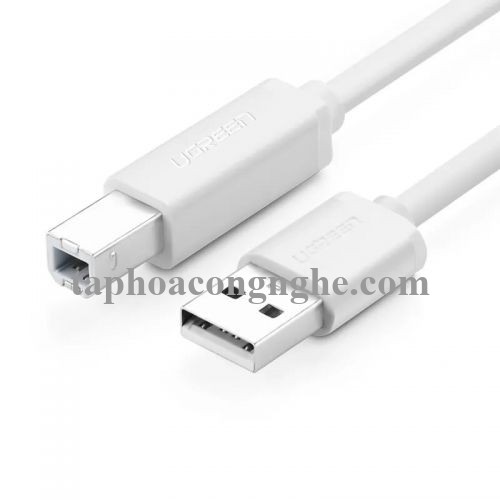 Ugreen 10482 5M màu Trắng Cáp USB 2.0 sang USB B máy in US104 30010482